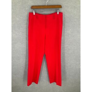 Talbots Southampton Red Dress‎ Pants Women's Sz 10 P Cropped Career Casual